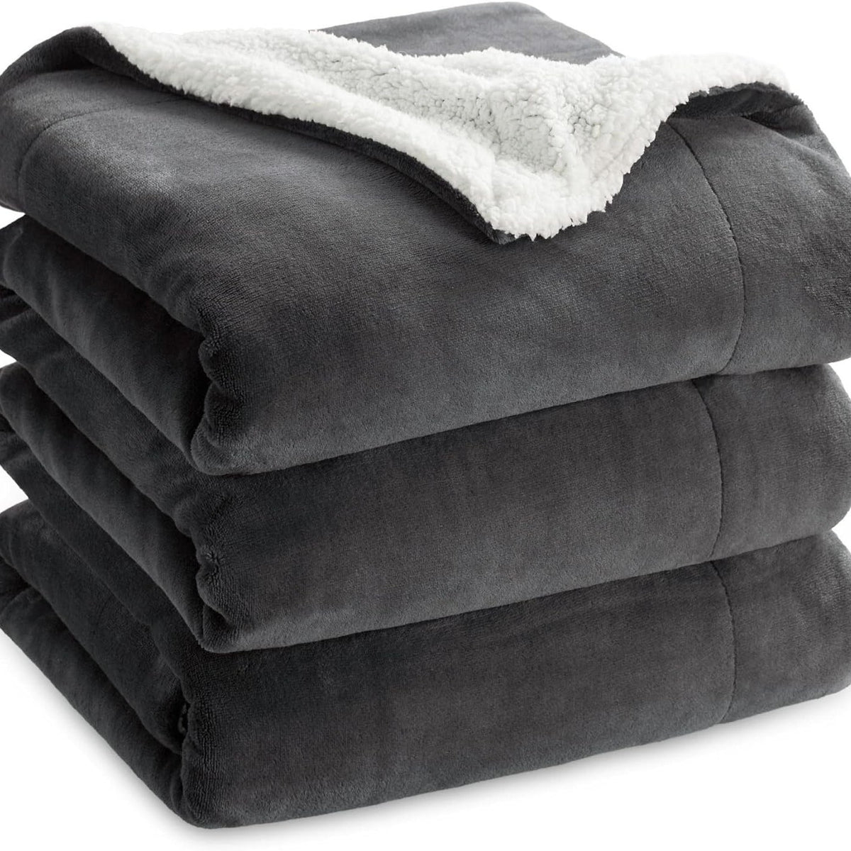 CloudNest Reversible Sherpa Fleece Blanket for Sofa and Bed