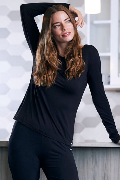 Mila Silky Bamboo Set for Lounging with Pockets