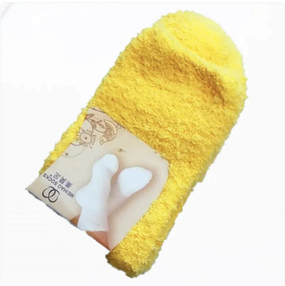 Soft Cozy Coral Velvet Tube Socks - Solid Colors