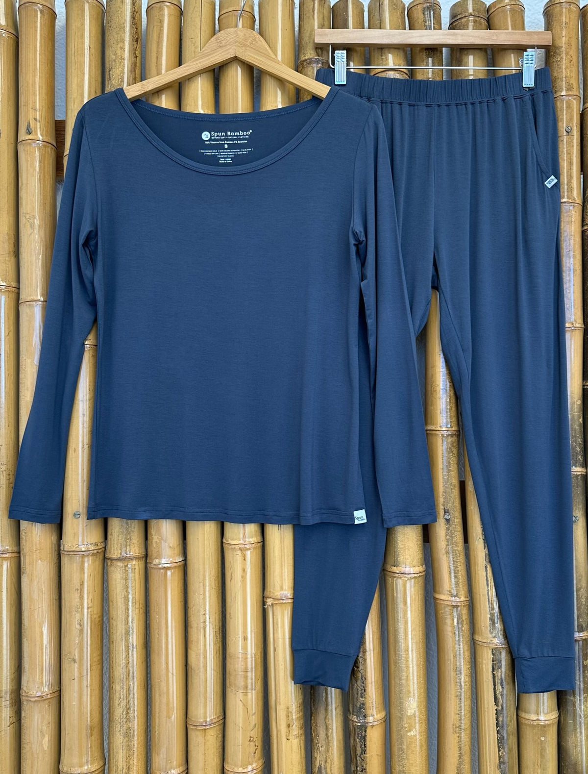 Mila Silky Bamboo Set for Lounging with Pockets