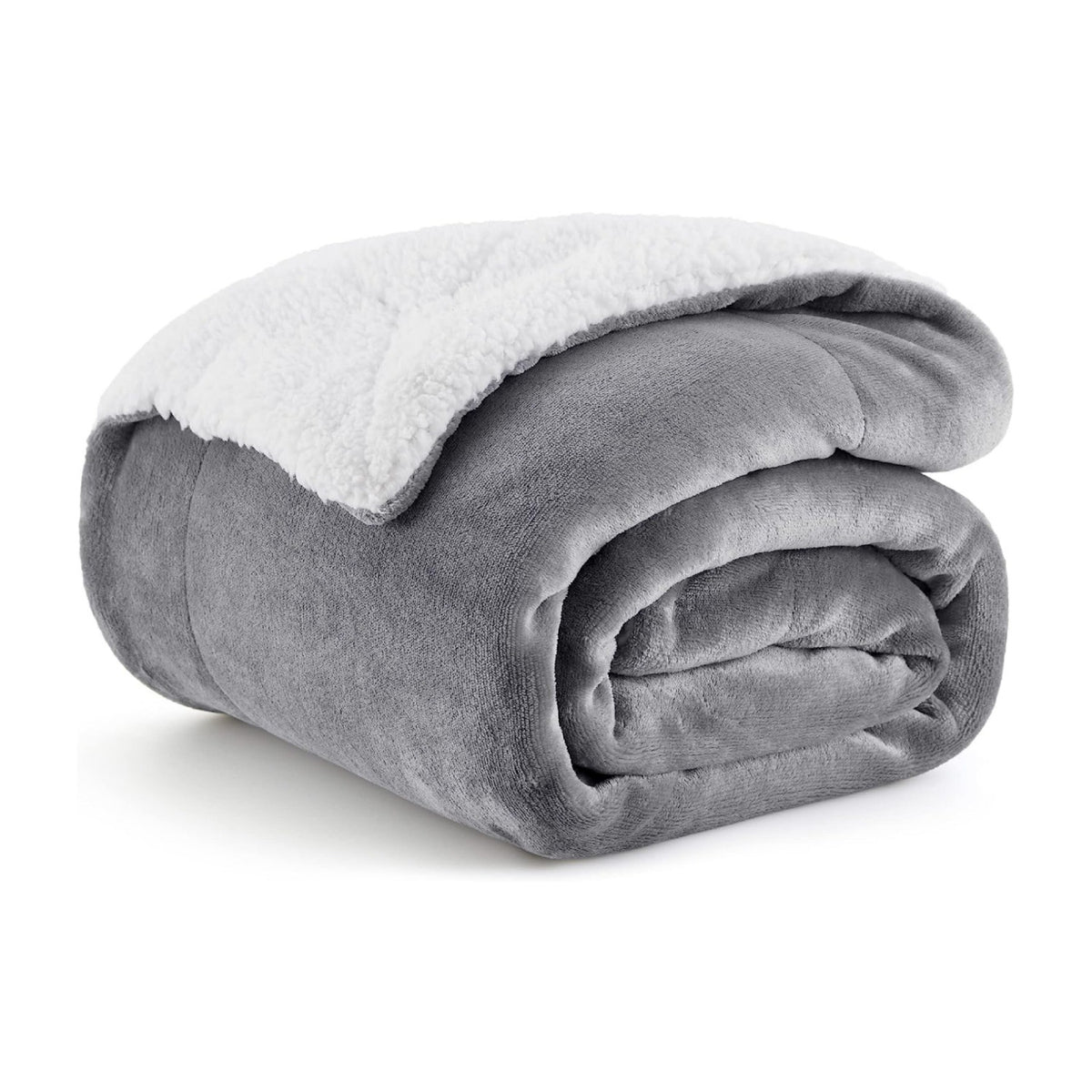 CloudNest Reversible Sherpa Fleece Blanket for Sofa and Bed