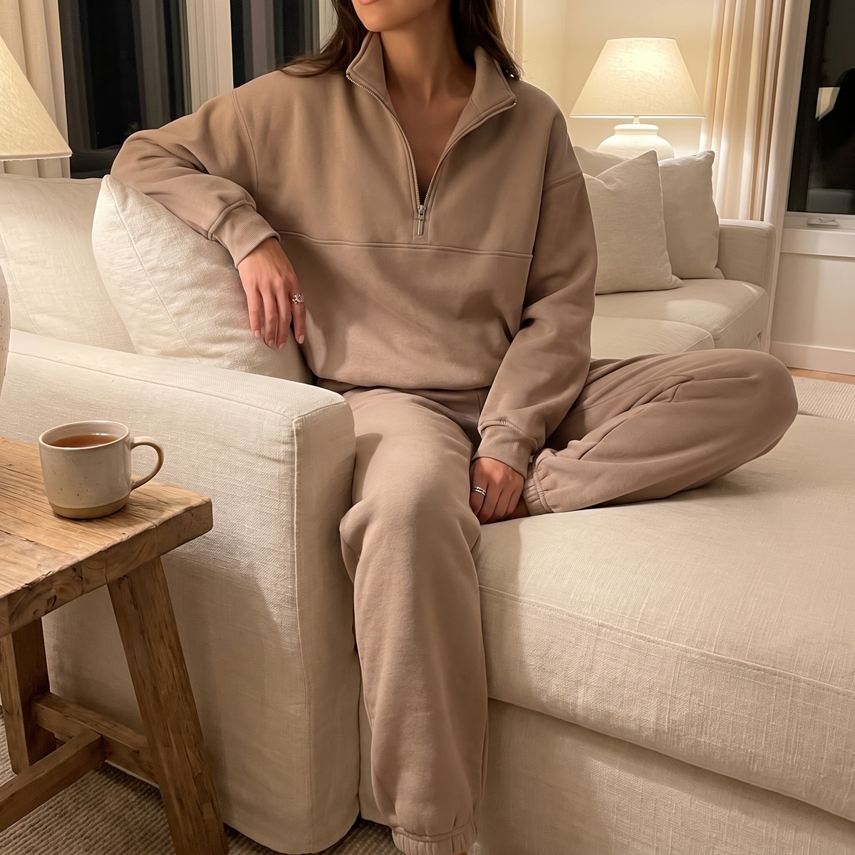 Harper Half Zip Lounge Set lifestyle photo 2