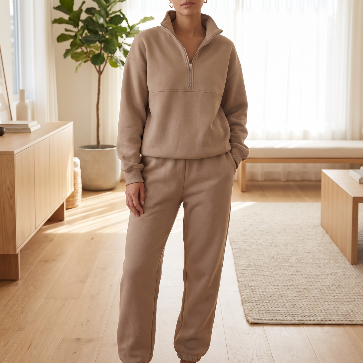 Harper Half Zip Lounge Set lifestyle photo 4