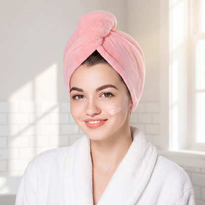 AuraWrap Quick Dry Microfiber Hair Towel lifestyle photo 1