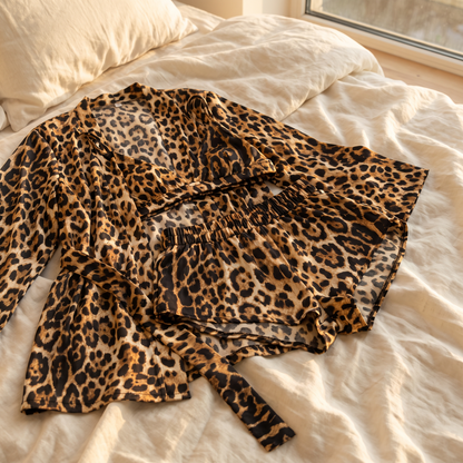 Sienna Leopard Print 3 Piece Lounge Set lifestyle photo 3