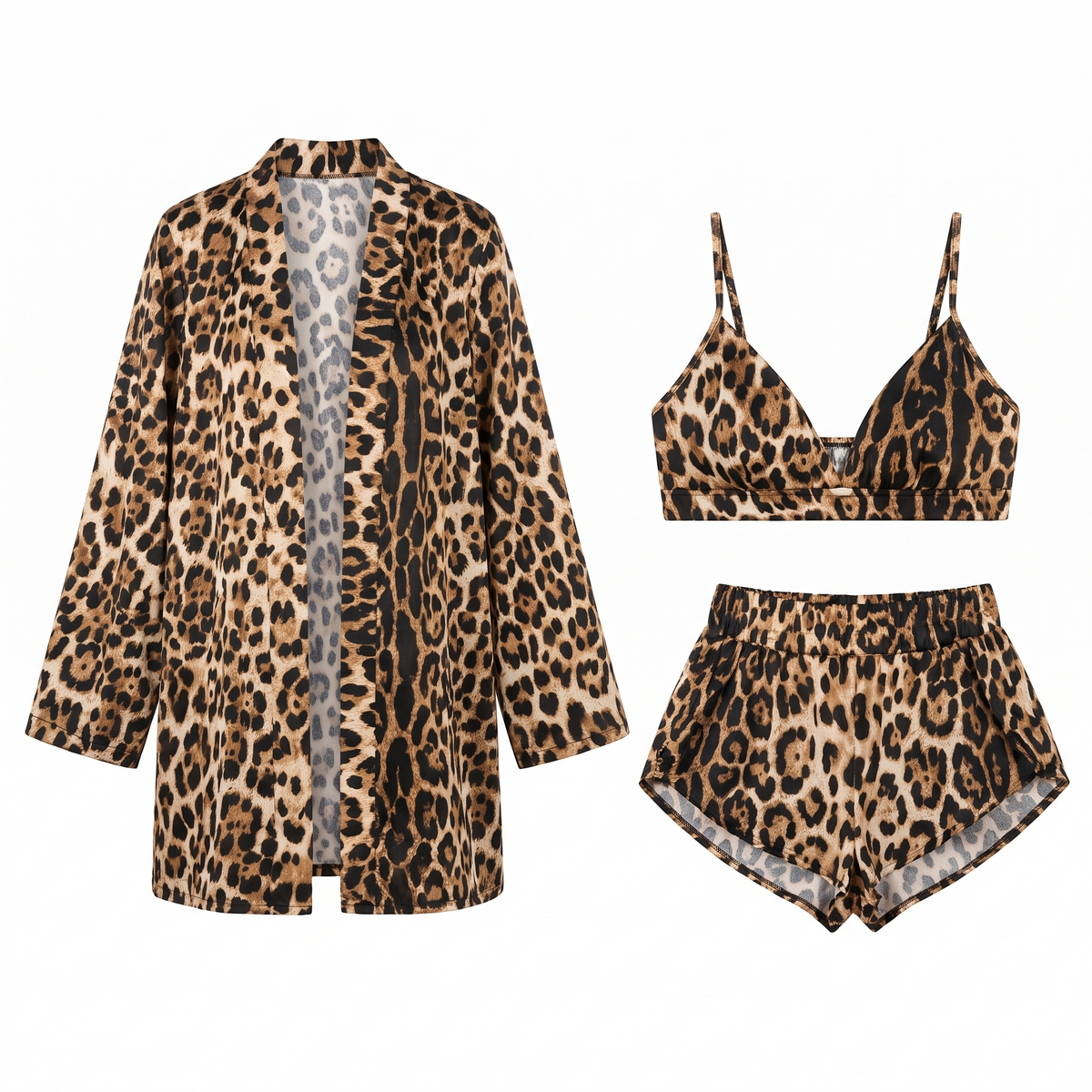 Sienna Leopard Print 3 Piece Lounge Set