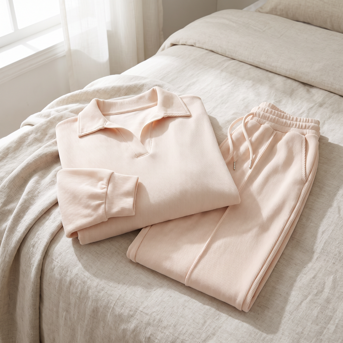 Mara Cozy Collared Lounge Set lifestyle photo 3